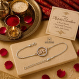 Dual Tone Zircon Rakhi