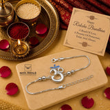 Silver Om Rakhi