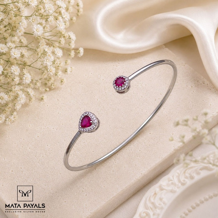 Pinkish Rhodium Kada