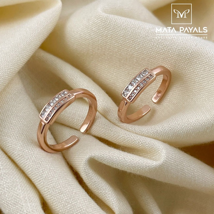 Rose Gold Toe Rings