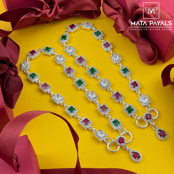 Eye Catching Zircon Anklet