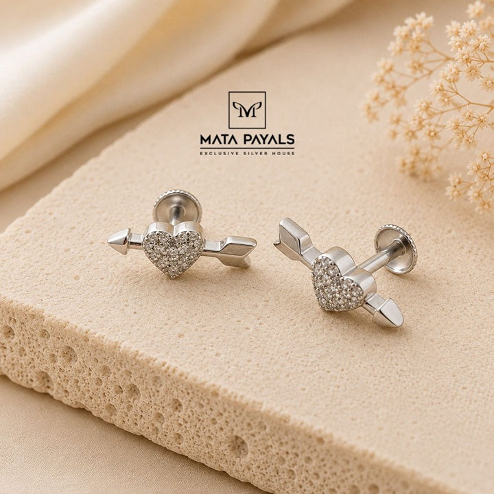 Love Rhodium Stud