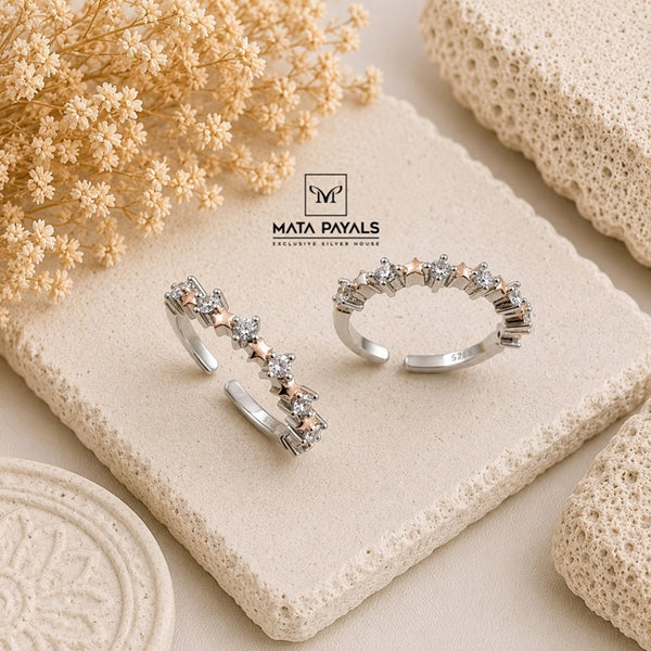Fancy Dual Tone Toe Ring