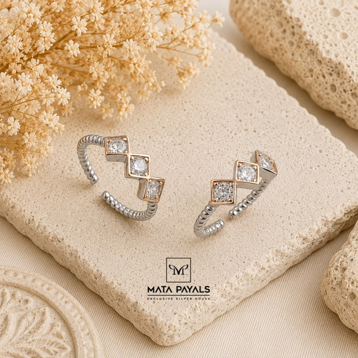 Pretty Dual Tone Toe Ring