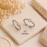 Dual Tone Zircon Toe Ring