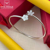 Rhodium Floral Kada