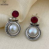 Fancy Colours Silver Earrings