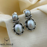 Elegant Silver Cut Stone Hanging