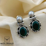 Elegant Silver Cut Stone Hanging