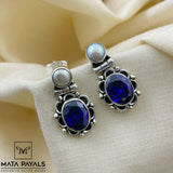 Elegant Silver Cut Stone Hanging
