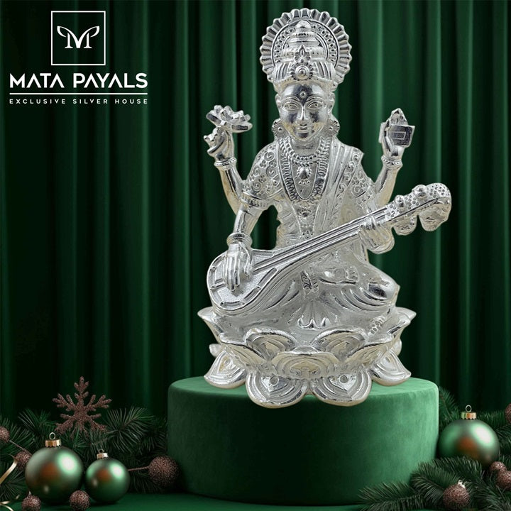 Silver Saraswathi Idol