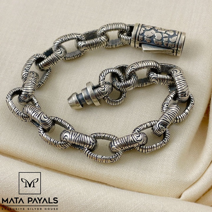 Oxidised Men's Heavy bracelet