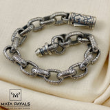Oxidised Men's Heavy bracelet