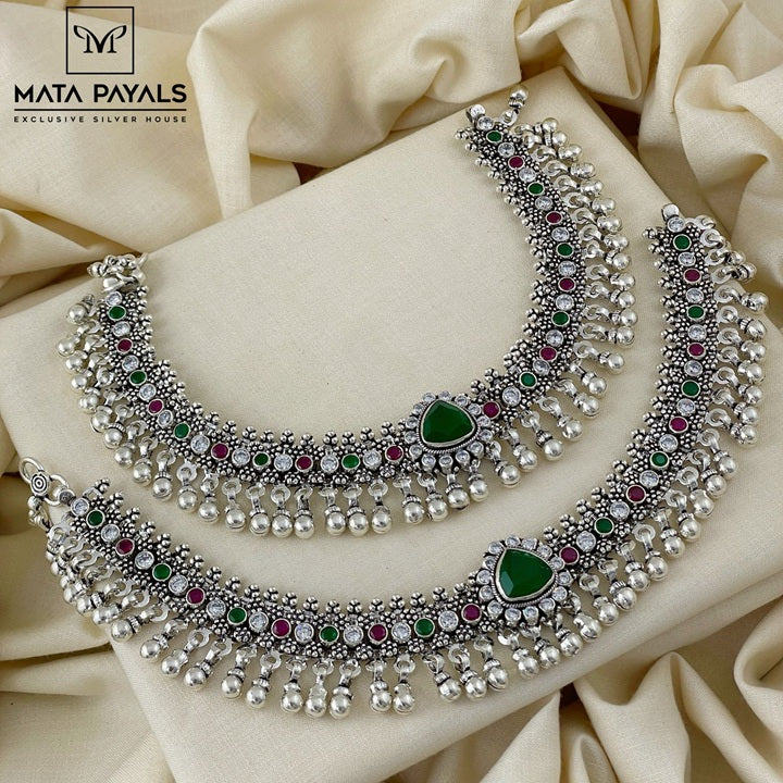 Party Wear Cut Stone Payal
