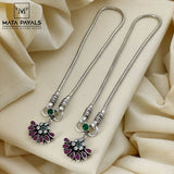 Incredible Floral Cut stone Anklet