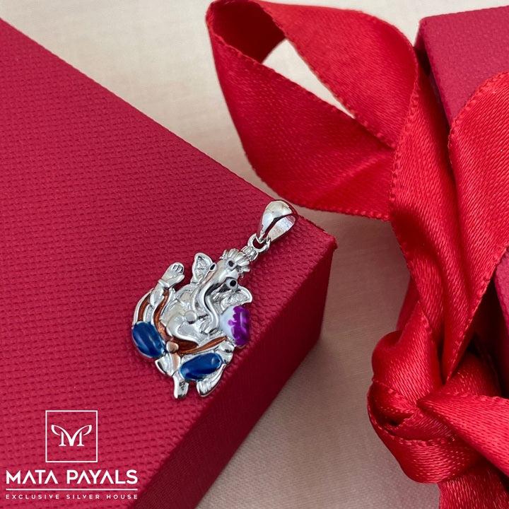 Enamel Ganesha Pendant