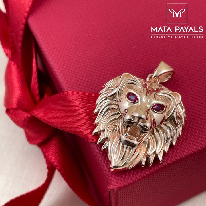 Rose Gold Lion Pendant