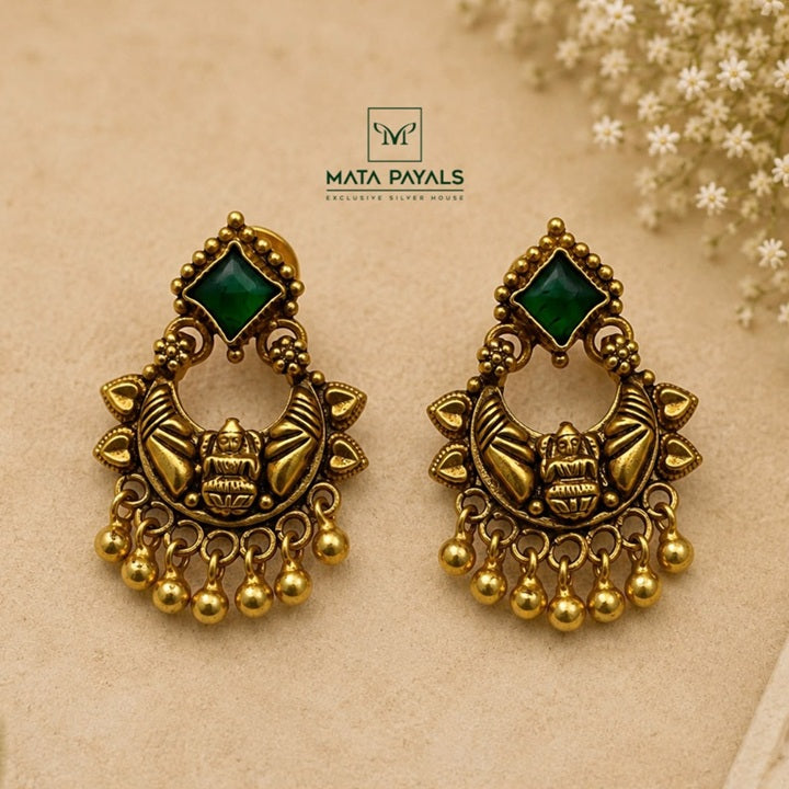 Lakshmi Green Chandbali