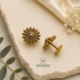 Eccentric Gold Plated Stud