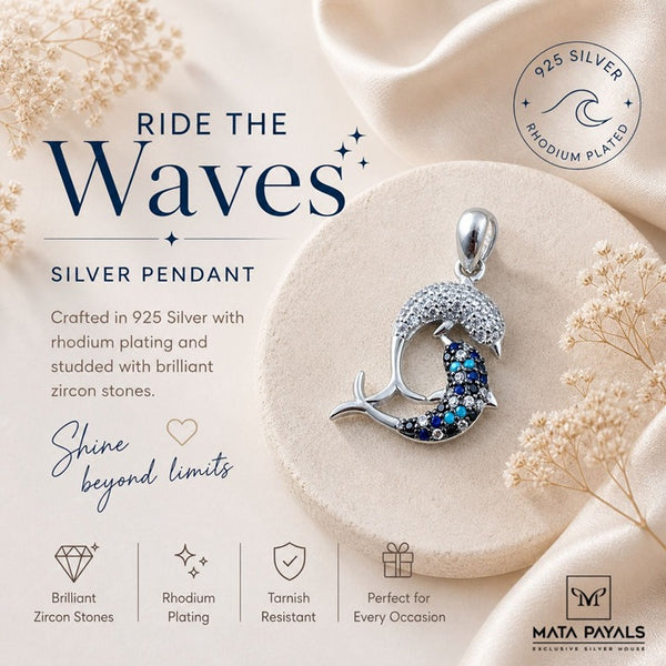 Fancy Fish Zircon Pendant