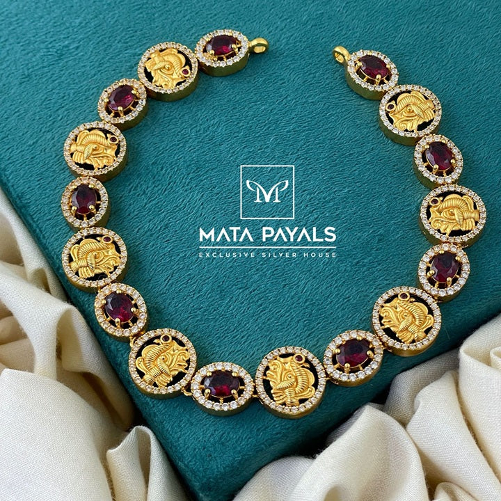 Peacock With Stones Necklace