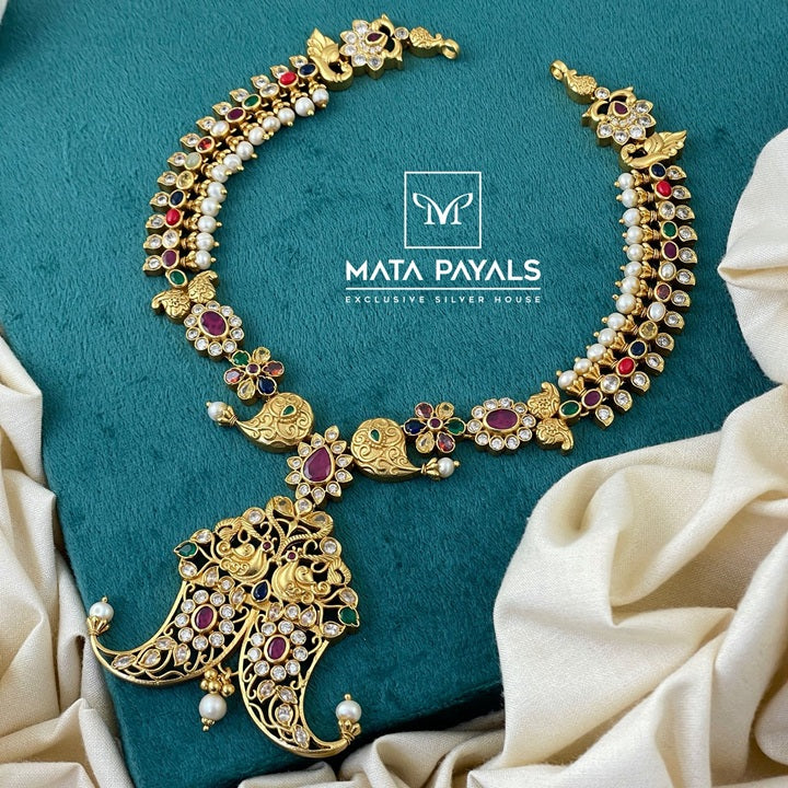 Traditional Nail Design Necklace