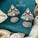 Cute Oxidised Stud
