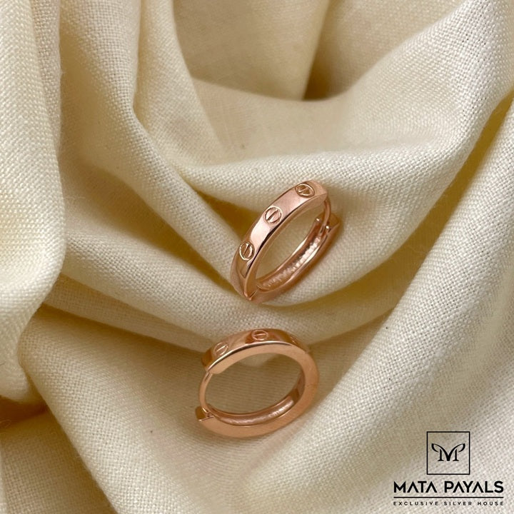 Elegant Rose Gold Hoop