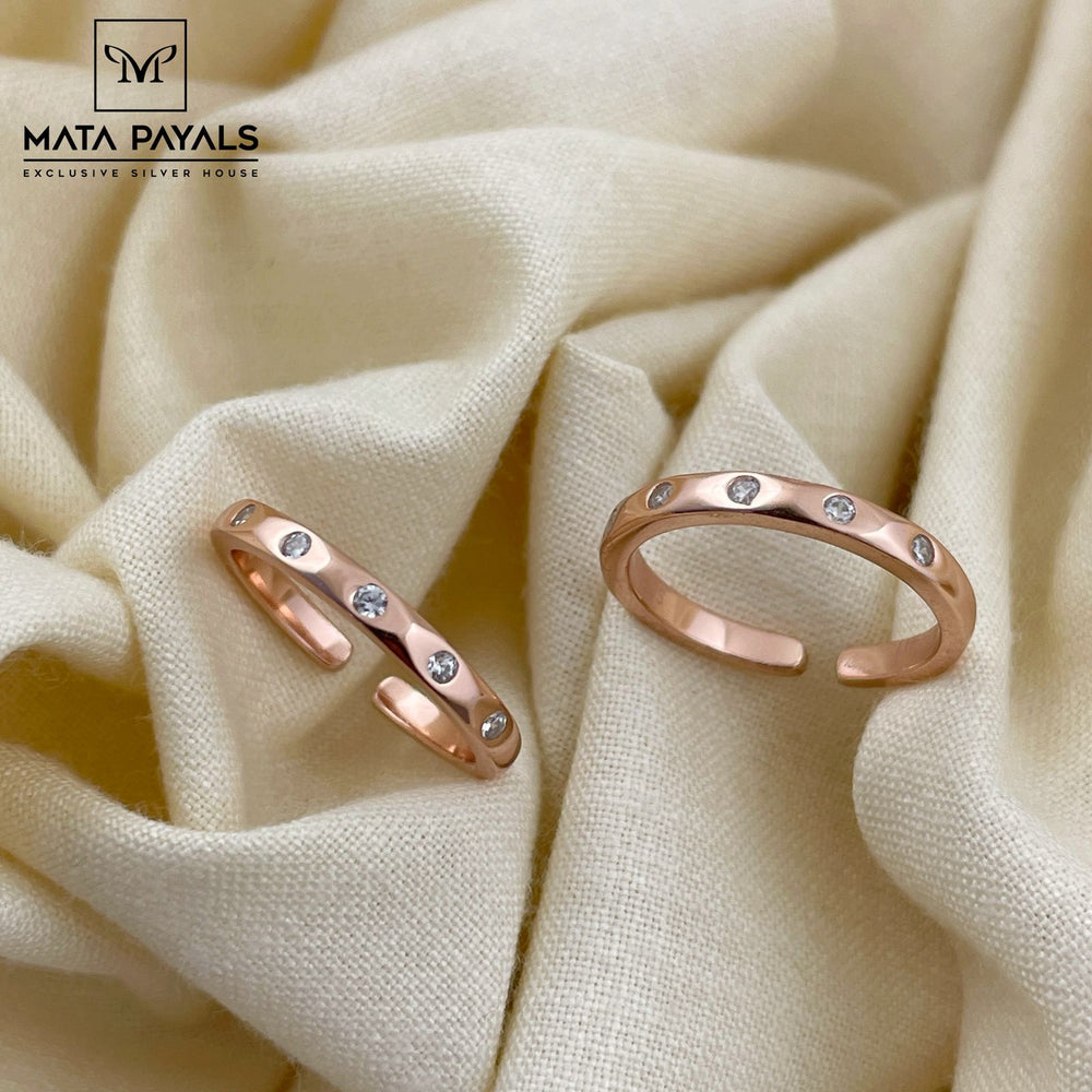 Simple Rose Gold Toe Ring