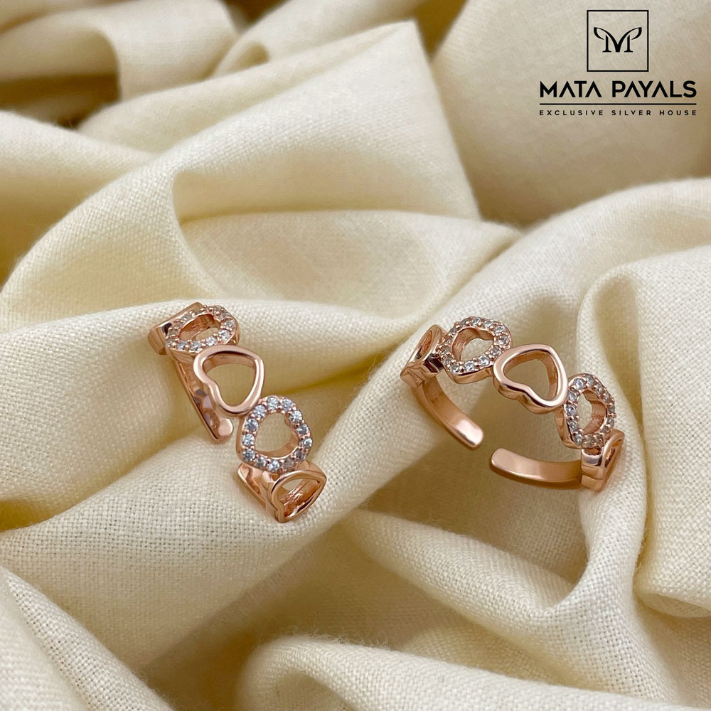 Lovely Rose Gold Toe Ring