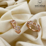 Lovely Rose Gold Toe Ring
