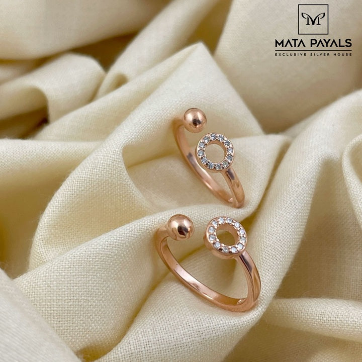 Cute Rose Gold Toe Ring