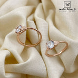 Dynamic Zircon Toe Ring