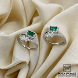 Impressive Green Toe Ring