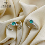 Unique Stone Toe Ring
