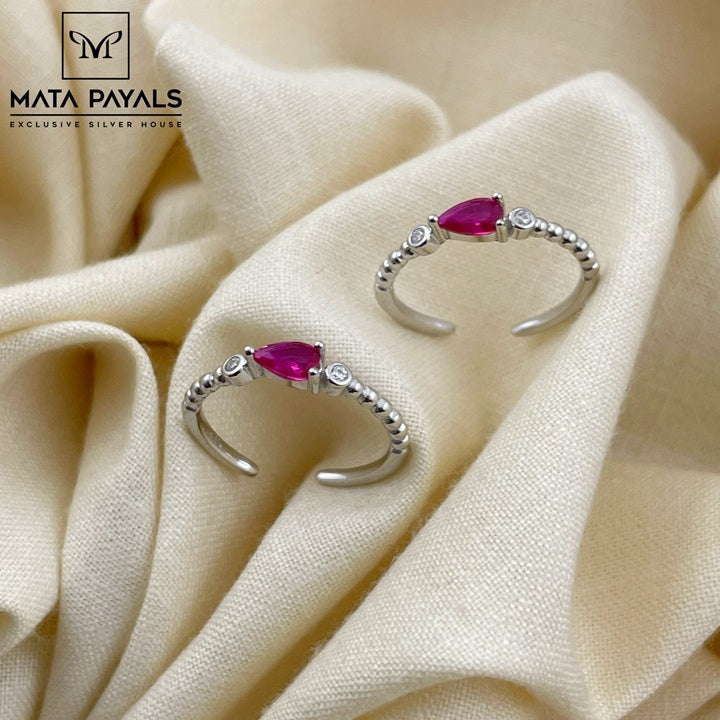 Small Red Toe Ring