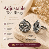 Elegant Kundan Toe Ring
