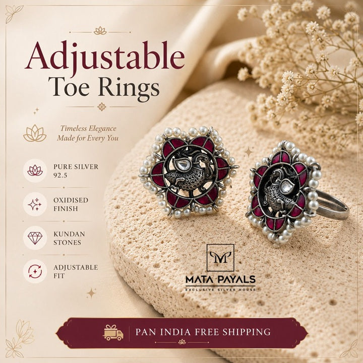 Impressive Mayura Toe Ring