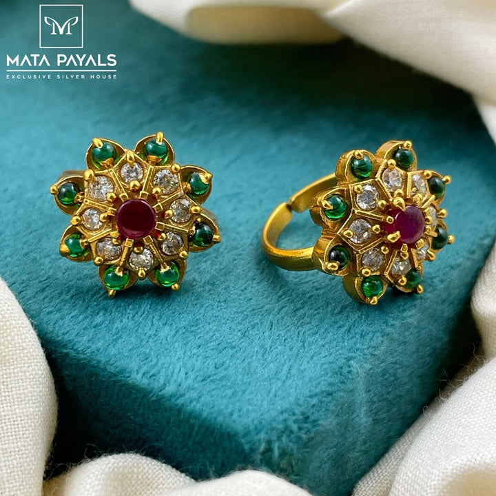 Classic Green Toe Ring