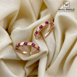 Fancy Rose Gold Pink Toe Ring