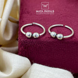 Plain Oxidised Toe Ring