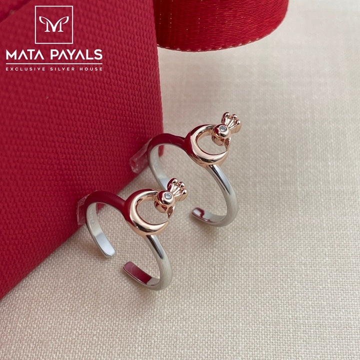 Fancy Dual Tone Toe Ring