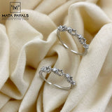 Bright Zircon Rhodium Toe Ring