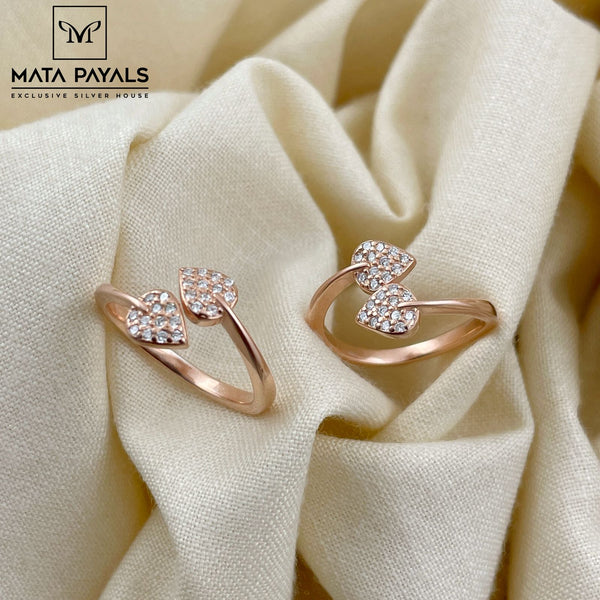 Fancy Rose Gold Toe Ring
