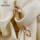 Cute Rose Gold Toe Ring