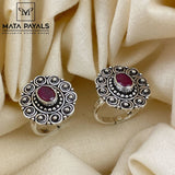 Ravishing Pink Toe Ring