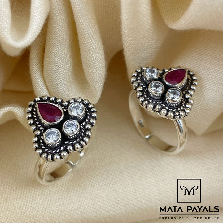 Dazzling Pink Toe Ring