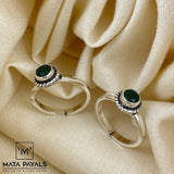 Simple Green Toe Ring