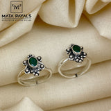 Greenish Oxidised Toe Ring