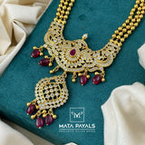 Stone Studded Long Necklace